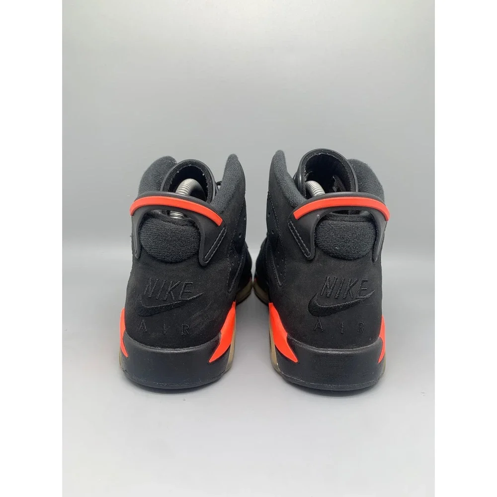 Jordan 6 Retro Infrared Black Basketball Shoes 384665-060‎ Men's Sz 6.5Y